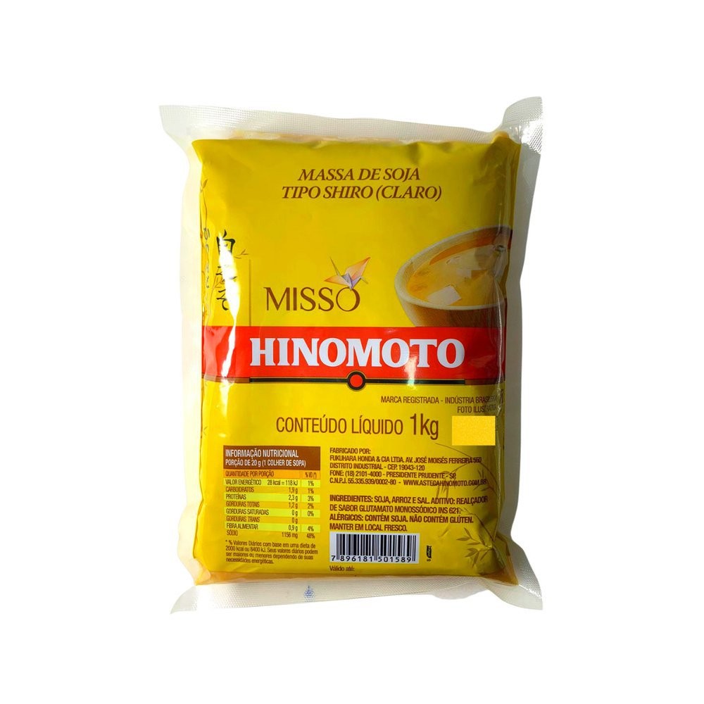 Misso Shiro Hinomoto Claro 1kg Japonesa Tradicional