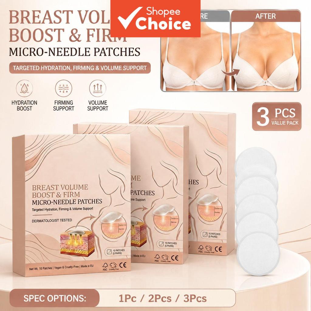 Advanced Chest Care Patch 10 Unidades – Ajuste Amigável à Pele, Vitamina E & Gengibre, Fórmula com Alantoína