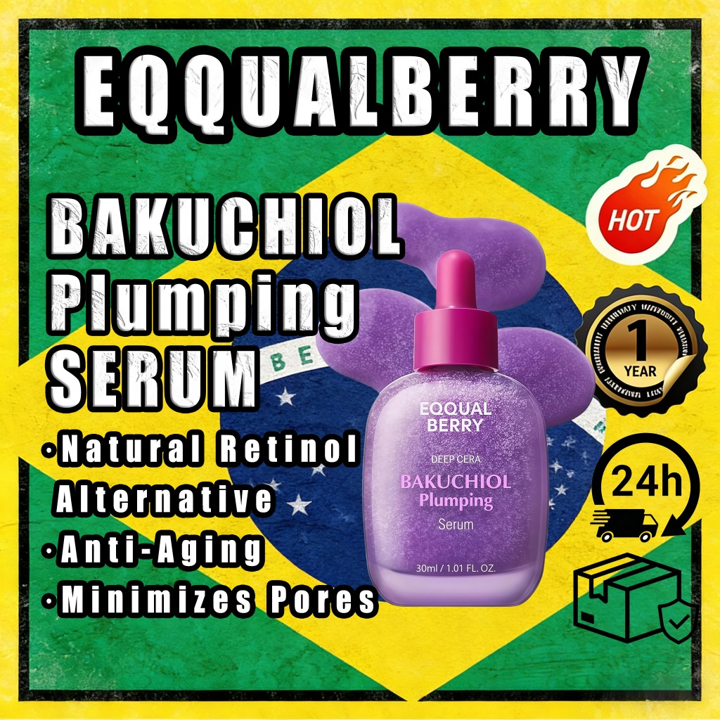 Eqquualberry Bakuchiol Soro Plumping Hidratante Cuidados Com A Pele Facial 30ml