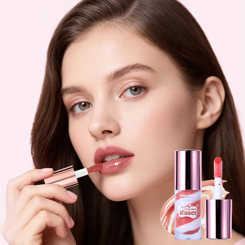 Lip Plumper Gloss Glitter Tinted Plumping Para Mulheres Hidratante De Longa Duração Shimmer Brilhante Não Pegajoso