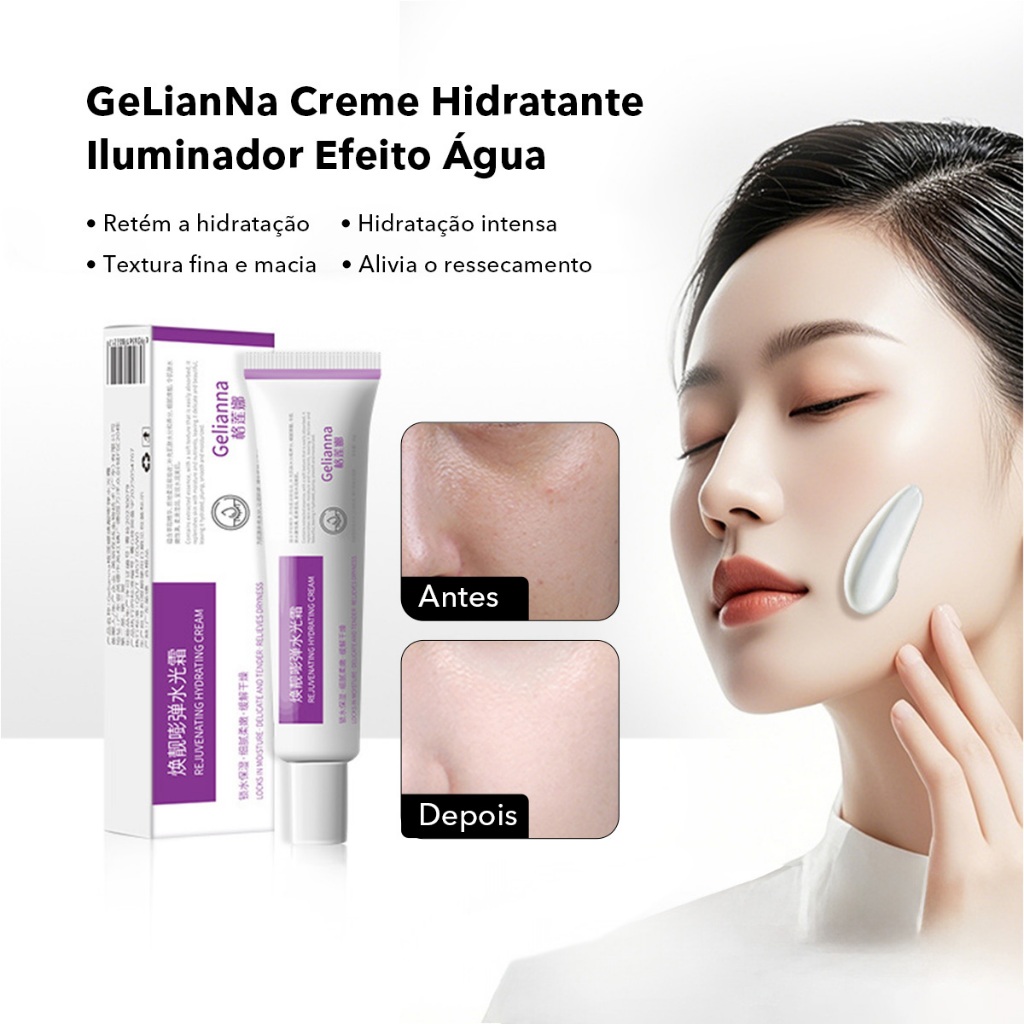 Creme Hidratante Facial Dia e Noite com Ceramidas e Ácido Hialurônico 50g