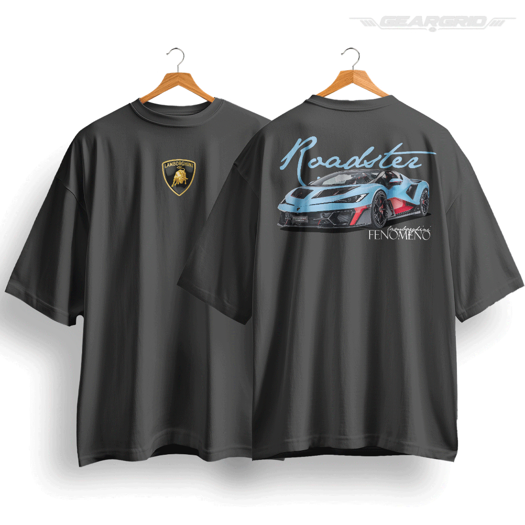 Camiseta Lamborghini Fenomeno 100% Algodão Edição Especial Oversized Gearhead Unissex