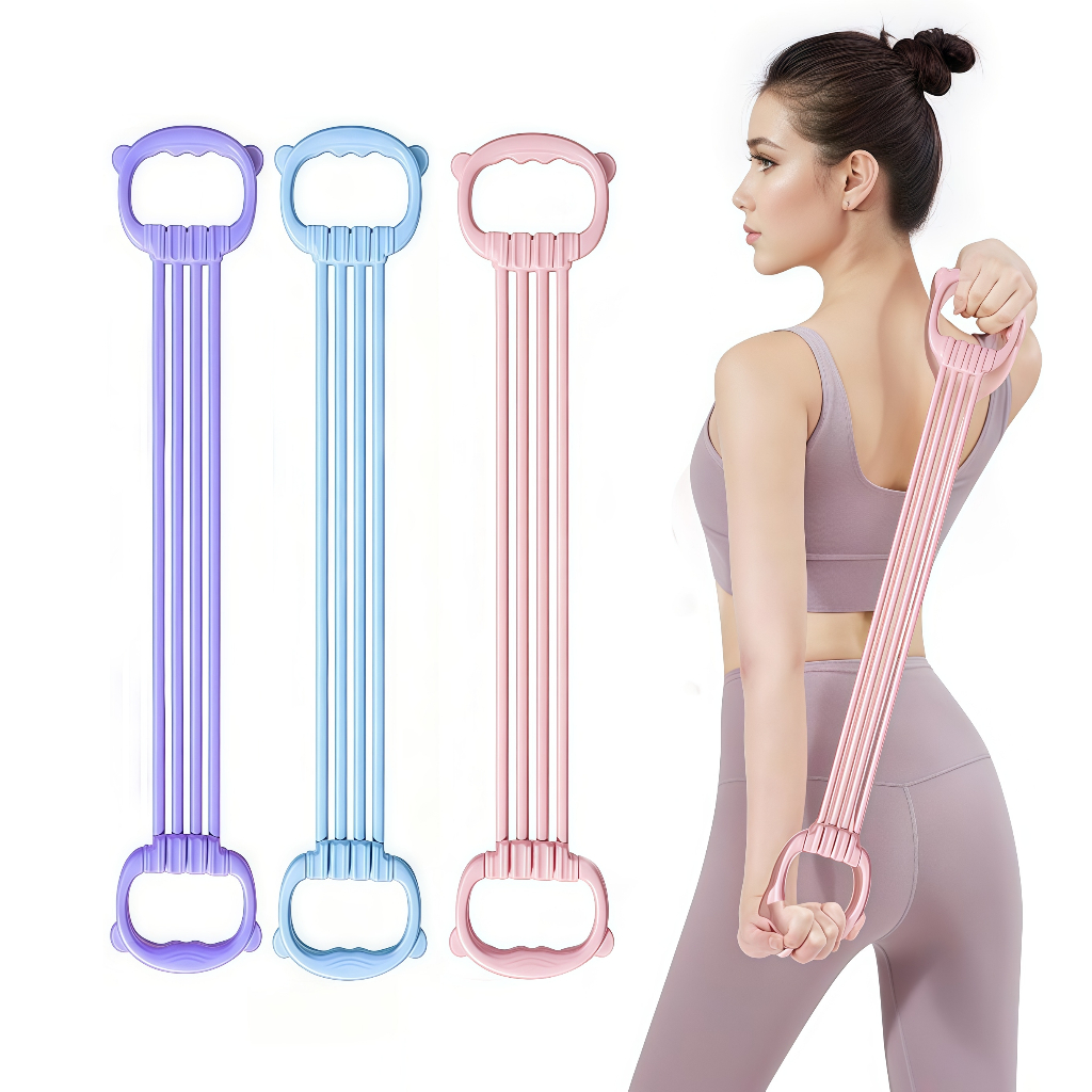 Resistance Band 6 Adjustable Levels | Functional Home Workout with Handles and Fittings