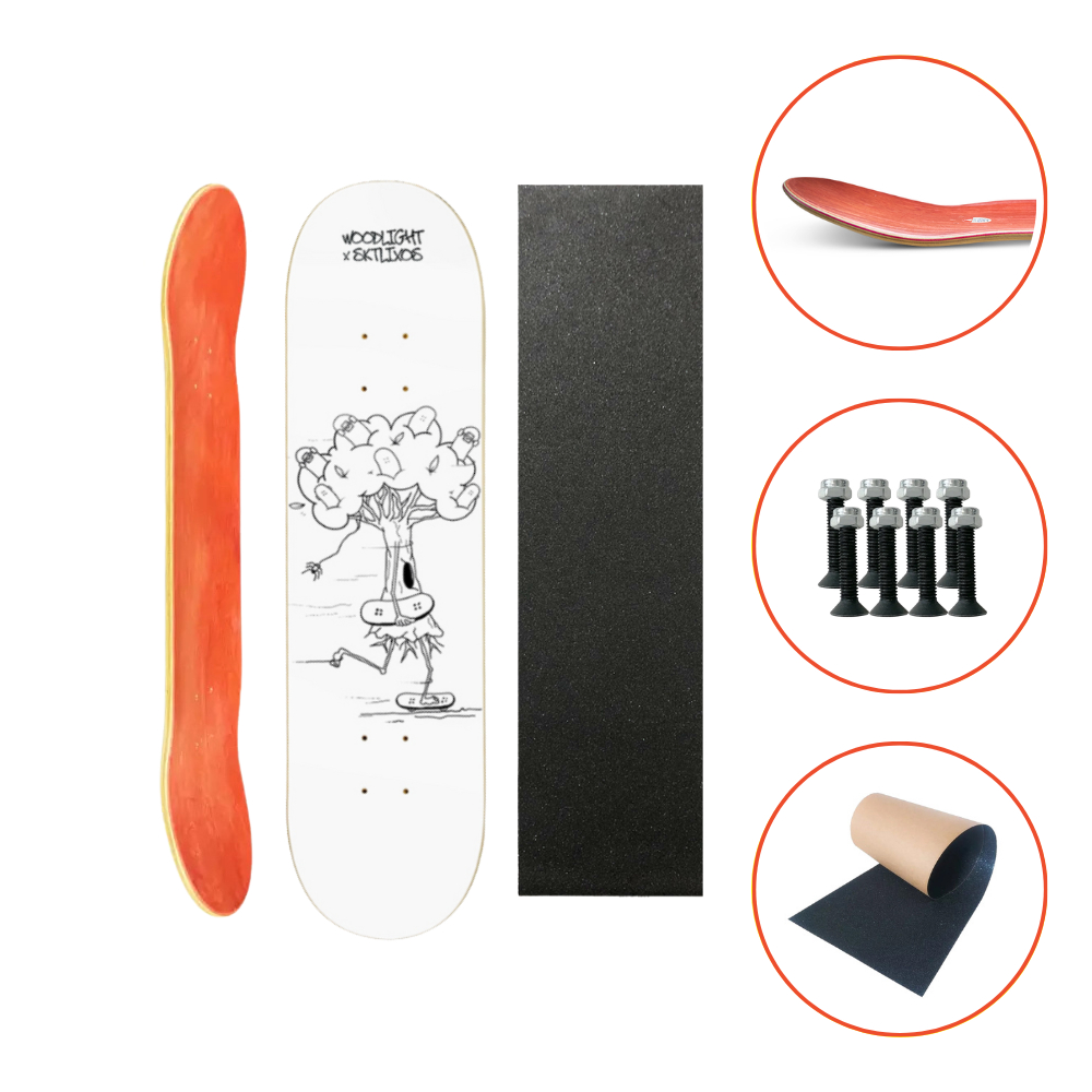 Kit Shape Marfim Grafite Tree + Lixa Emborrachada + Parafuso | Wood Light
