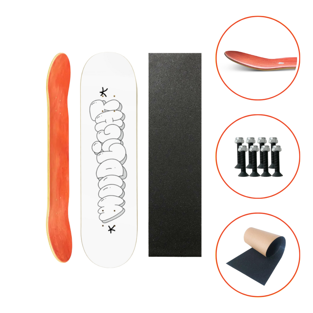 Kit Shape Marfim Grafite + Lixa Emborrachada + Parafusos | Wood Light