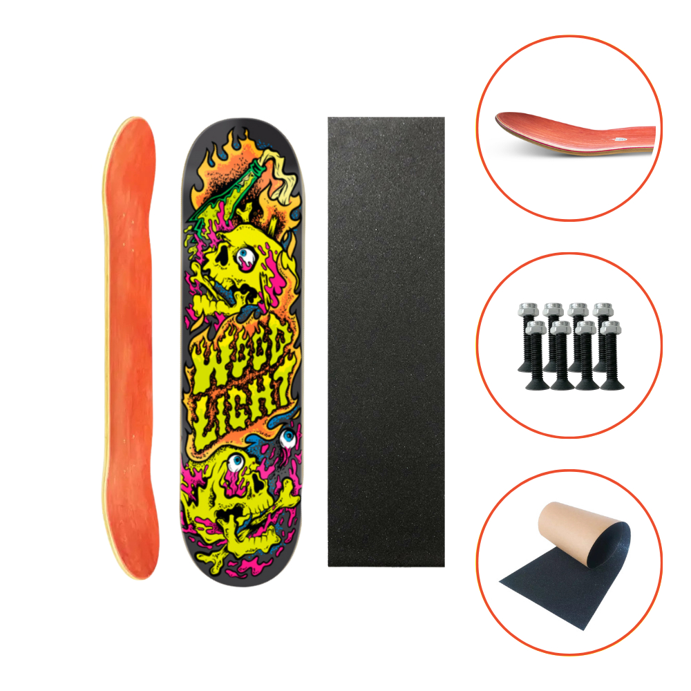 Kit Shape Marfim Exploded + Lixa Emborrachada + Parafusos Wood Light