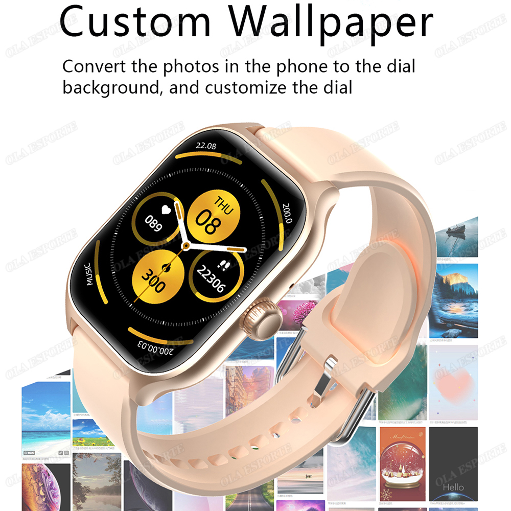 Novo Smartwatch com Chamada Wireless, Discagem, Diversos Modos Esportivos, Monitor de Saúde, Adequado para Homens e