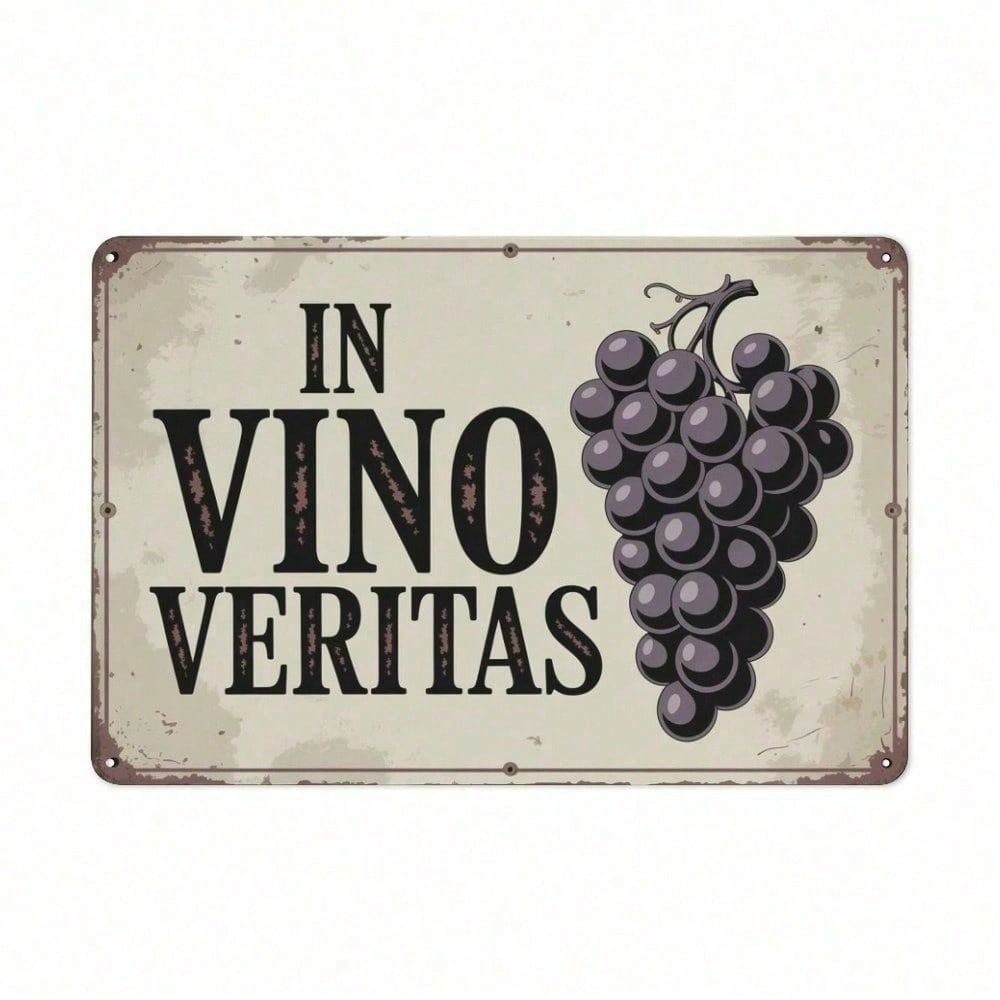 CIFbuy Wine Lover Gift Placa De Lata De Metal Vintage