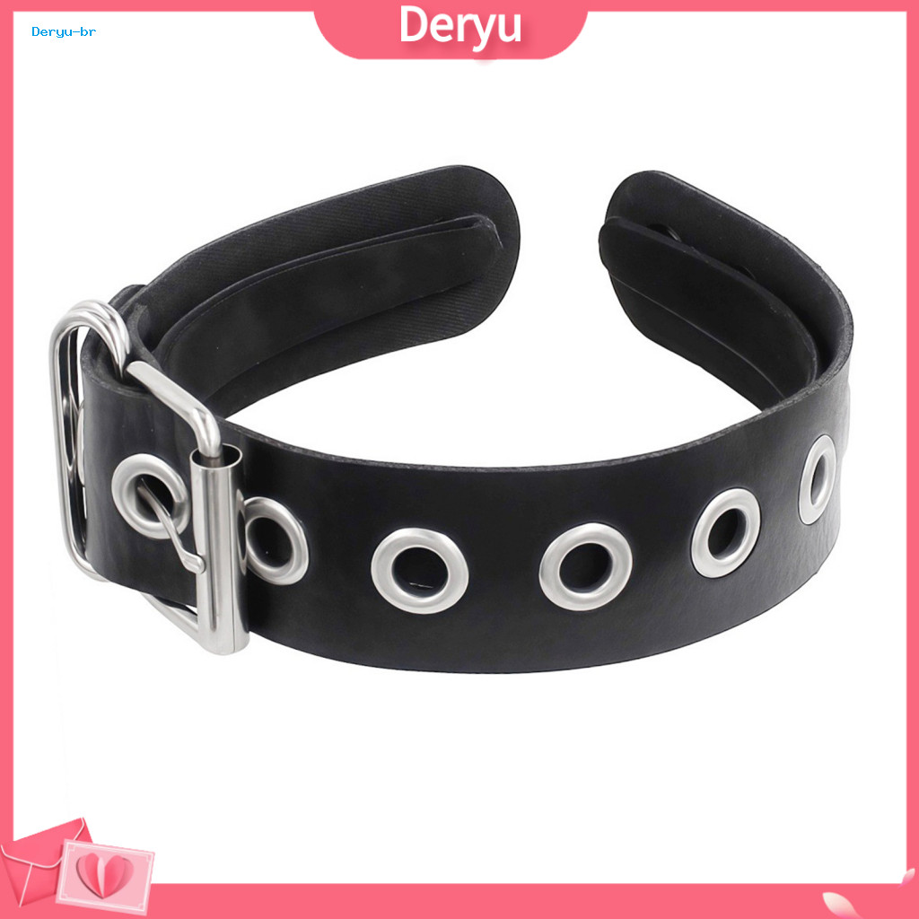Comfortable Hairband Durable Headband Handmade Punk Faux Leather Hair Hoop with Buckle – for Parties Photos and Gifts