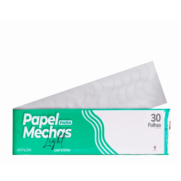 Papel Para Mechas Standard 11x47cm light (com 30 folhas)