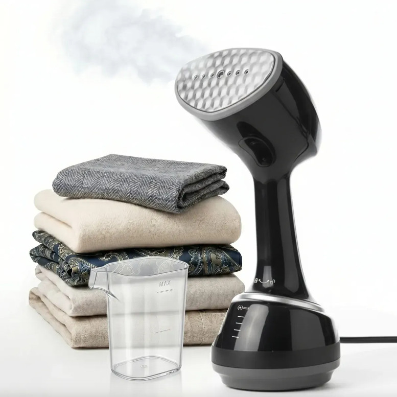 Desamassador de Roupas a Vapor Portátil 127V 350ml Com Escova 2 em 1 para Pelos e Fiapos