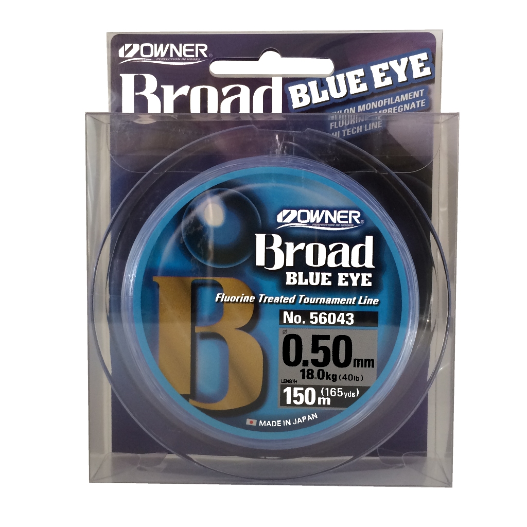 Linha de Monofilamento Broad Owner Blue Eye 150 Metros - 0,50mm - 40lbs - 18.0Kg (56043)