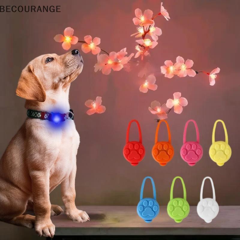 BEC Silicone Pet Gato Cão Noite LED Lanterna Pingente Luminoso Evitar Que Animais De Estimação Fiquem Perdidos Sair Deco