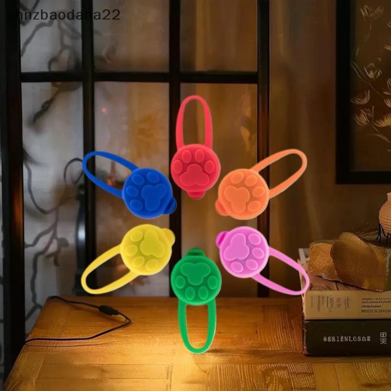[Shnzd] Silicone Pet Cat Dog Night LED Lanterna Pingente Luminoso Evita Que Os Animais De Estimação Fiquem Perdidos Sair