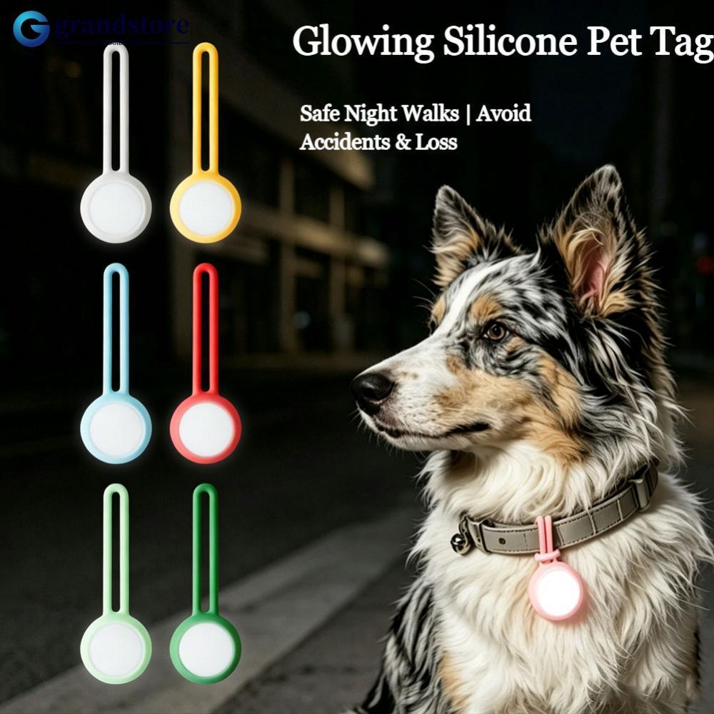 GRANDSTORE LED Cão Luz Clipe Na Coleira 3 Modos De Vida À Prova Dwaterproof Água Brilho Pet Segurança Pingente Para Noit