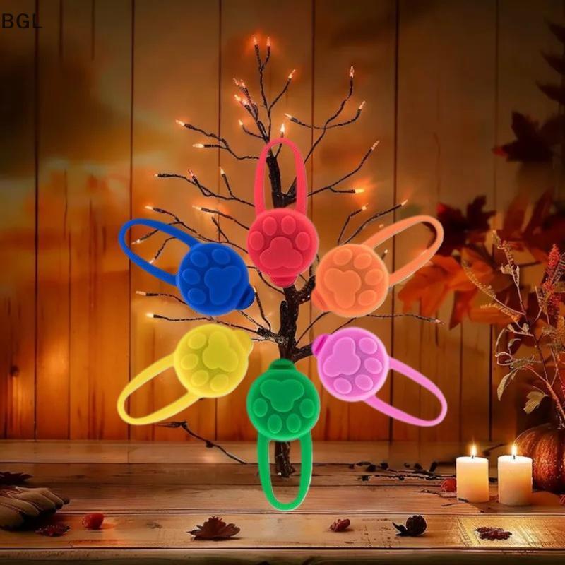 [brightlight.br] Lanterna LED Noturna De Silicone Para Animais De Estimação , Gato , Cachorro , Pingente Luminoso , Evit