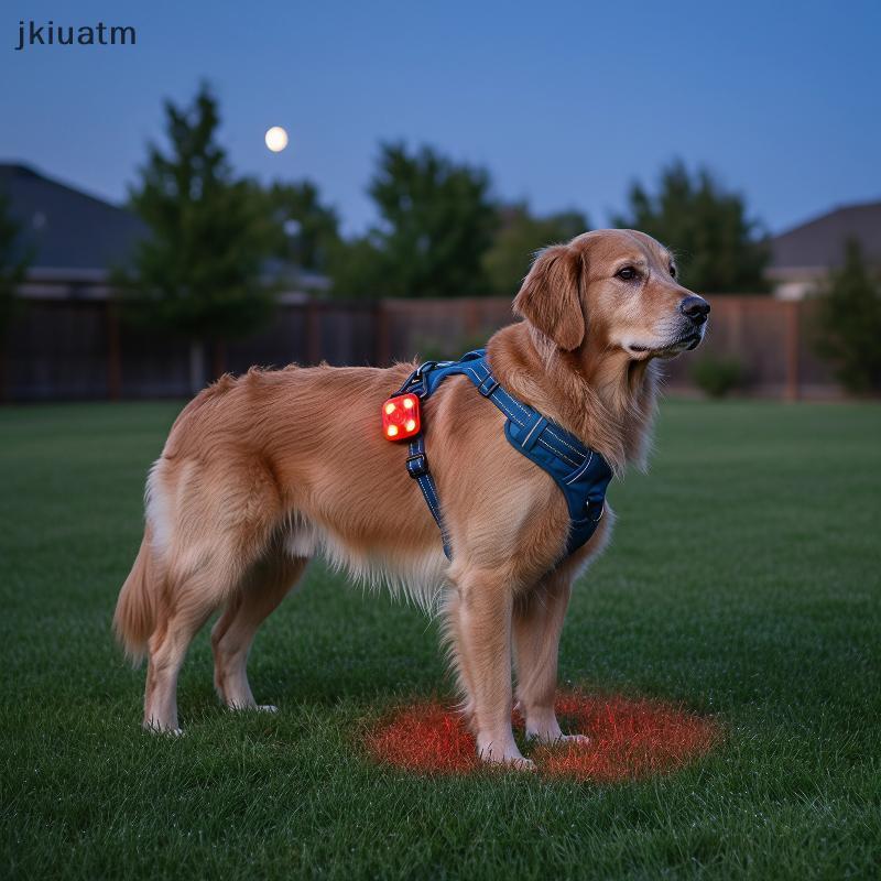 [jkiuatm] Gato Brilhante LED Pingente Luminoso Colar De Segurança Charme Recarregável Para Caminhada Noturna Animais De