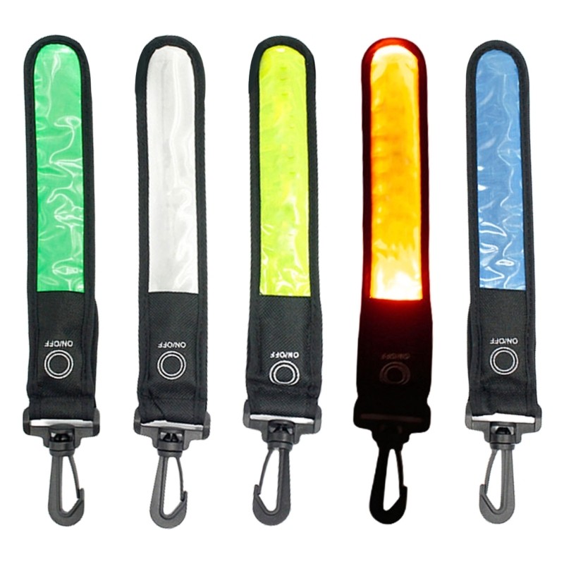 QUICKR PVC À Prova D LED Acende Mochilas Segurança Brilhantes Alça Pingente Para Corrida Noturna Ciclismo Coleir