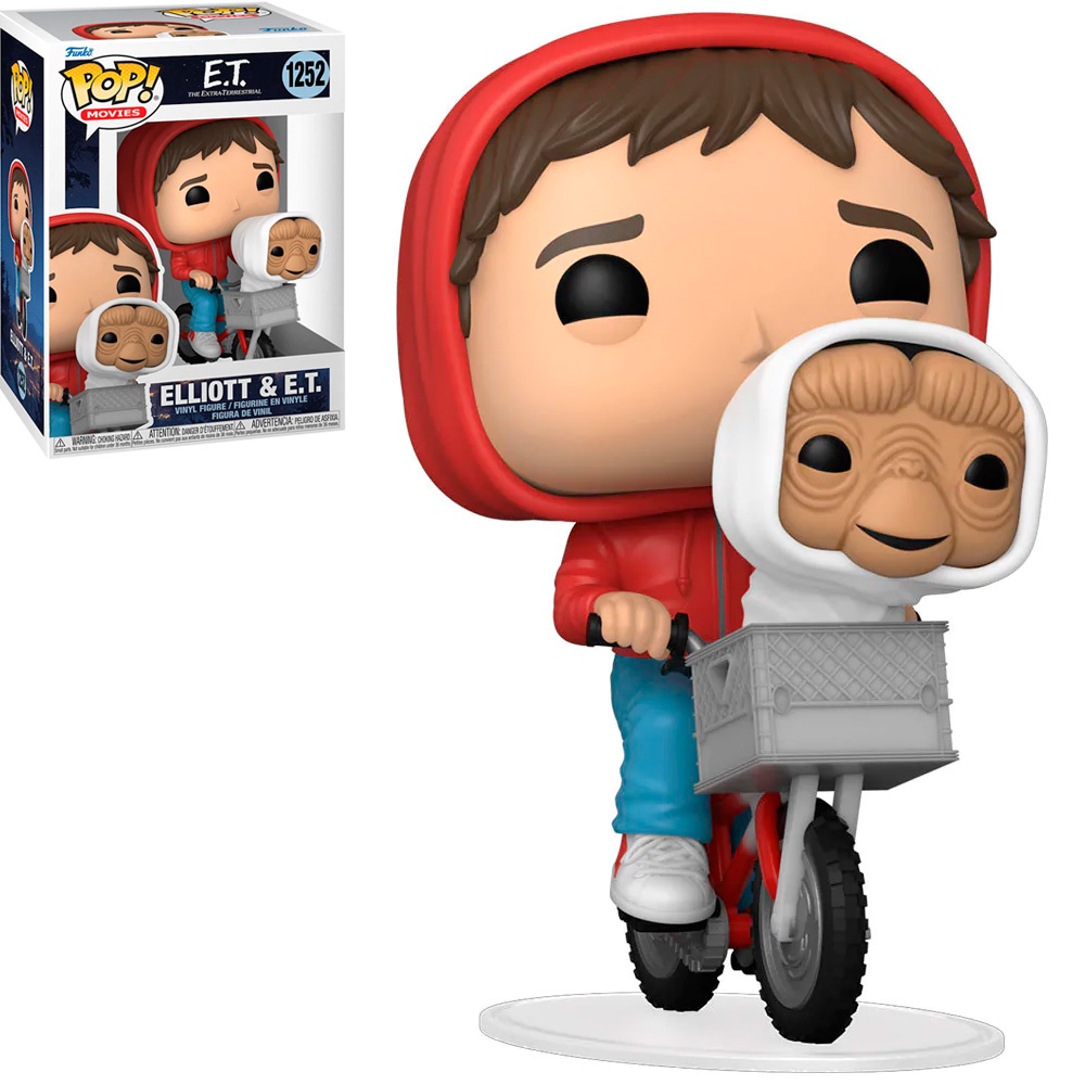 FUNKO POP E.T. 40TH - ELLIOTT & E.T W/BIKE 1252 NOVO ORIGINAL