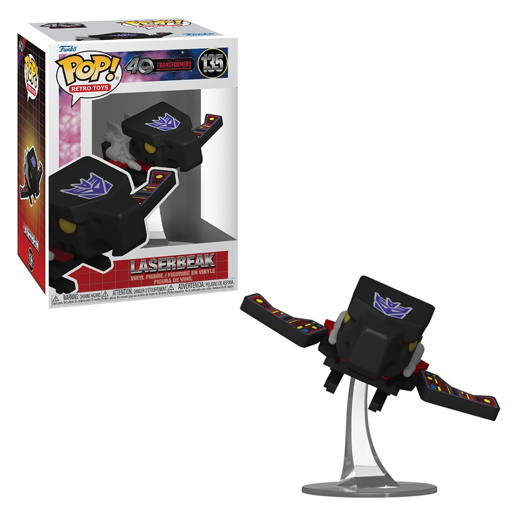 FUNKO POP TRANSFORMERS 40TH LASERBEAK 135 NOVO ORIGINAL