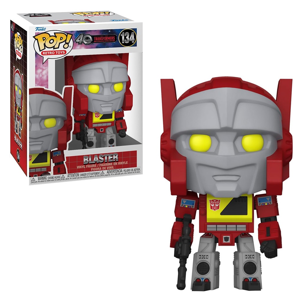 FUNKO POP TRANSFORMERS 40TH BLASTER 134 NOVO ORIGINAL