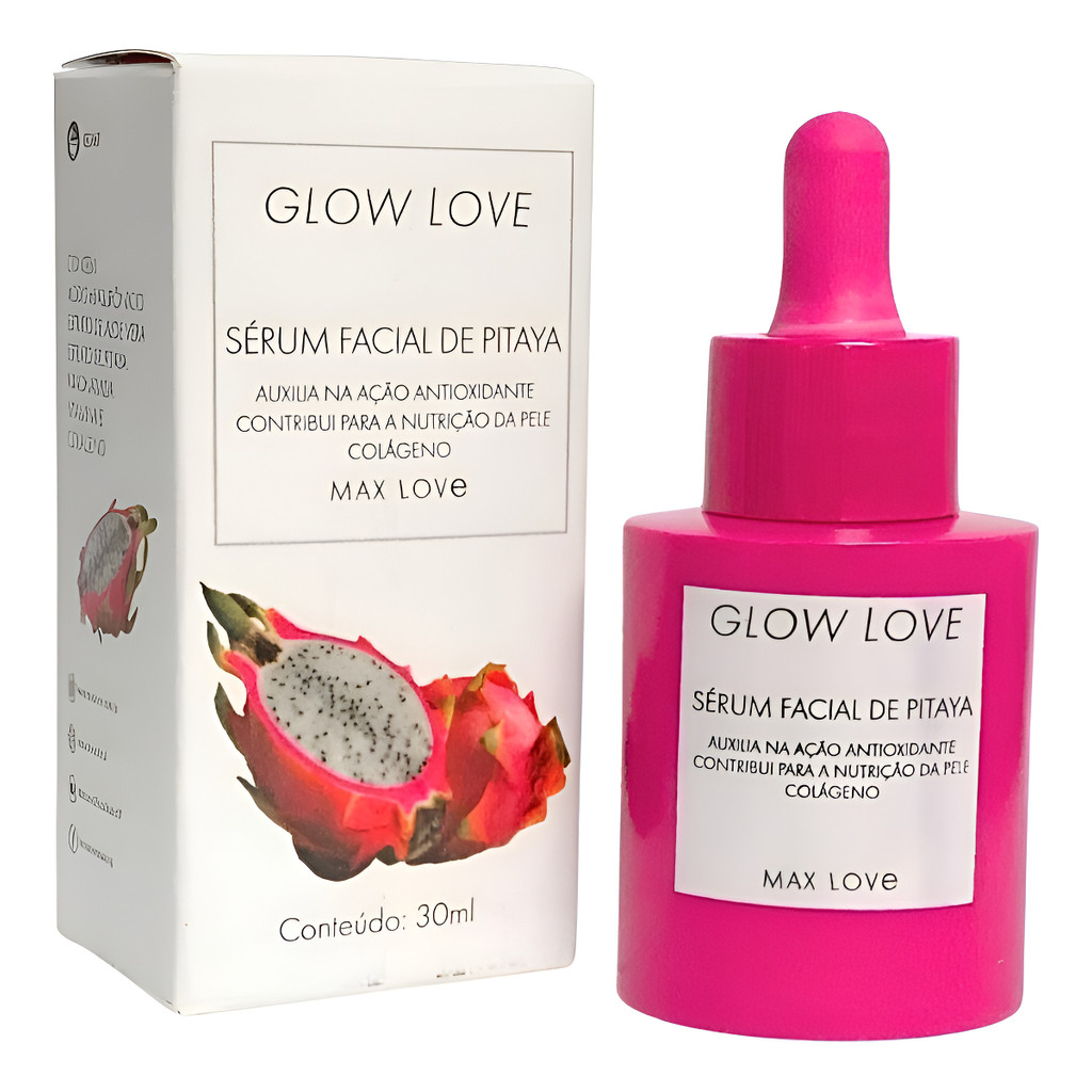 Sérum Facial Pitaya Antioxidante Love Glow Nutrição Max Love
