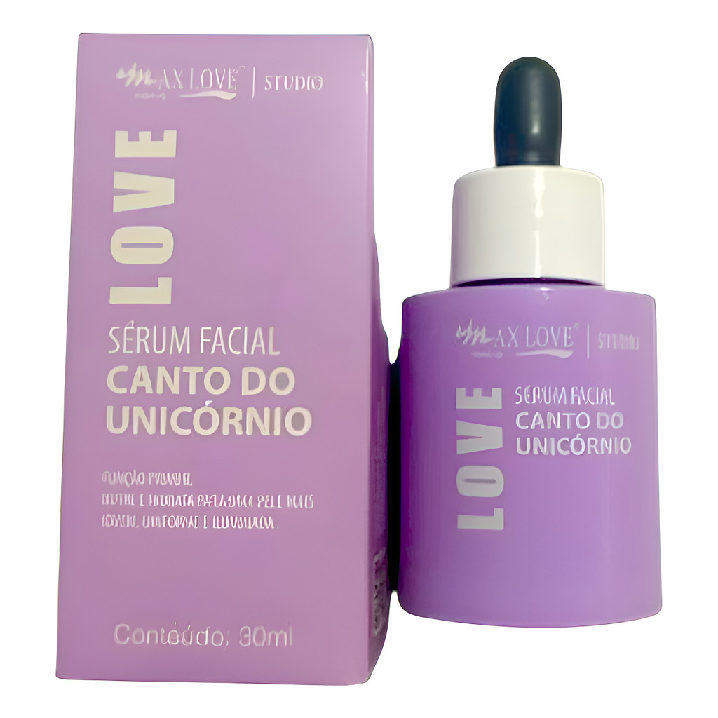 Sérum Facial Max Love Canto Do Unicórnio Todo Tipo De Pele D
