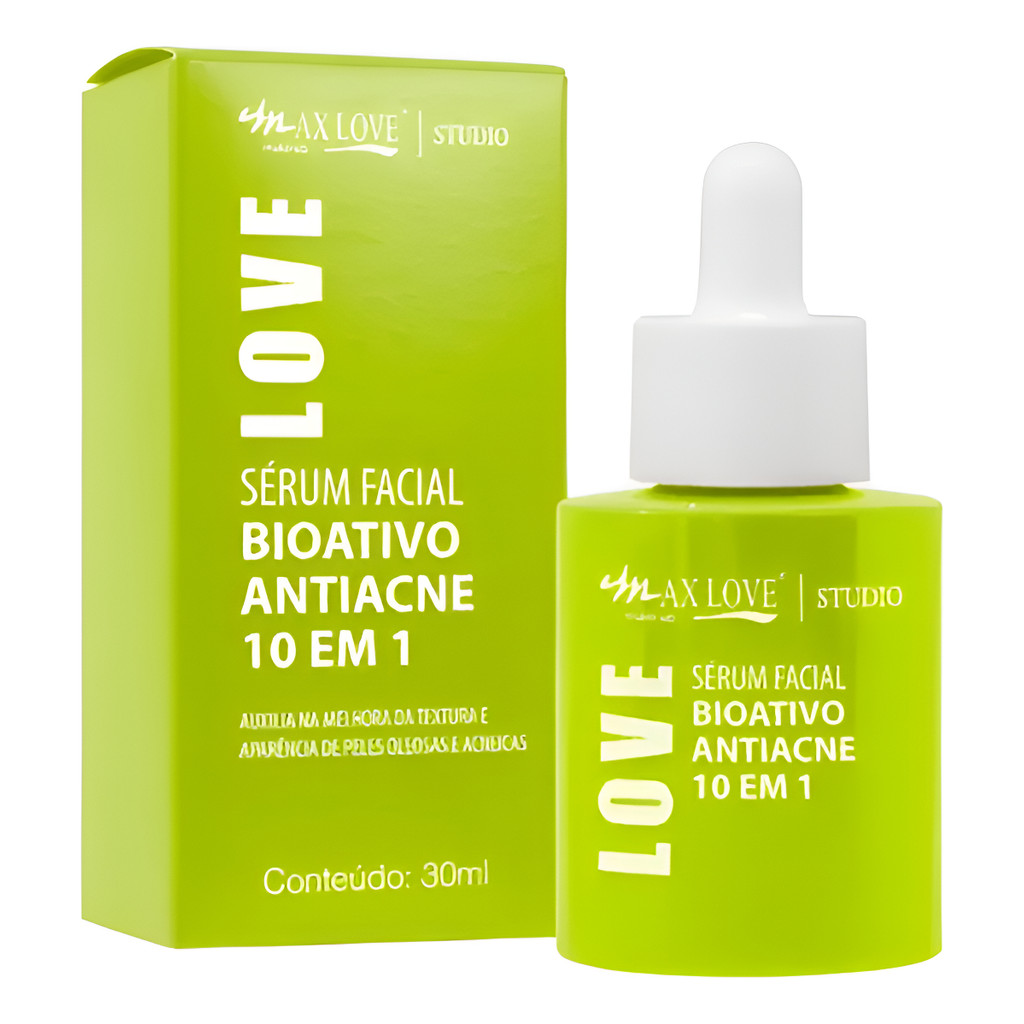 Serum Facial Bioativo Antiacne 10 Em 1 Max Love