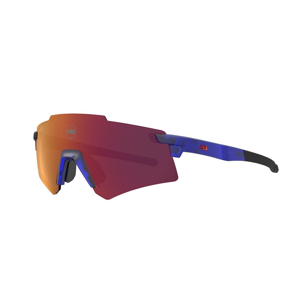 Óculos Ciclismo Esportivo de Sol HB Apex Light Clear Dark Blue Red Chrome