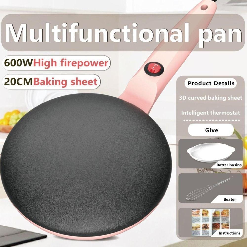 Fabricante De Crepe , Elétrico Antiaderente , Operação Simples Eua Reino Unido Ue Plug 600W Panqueca