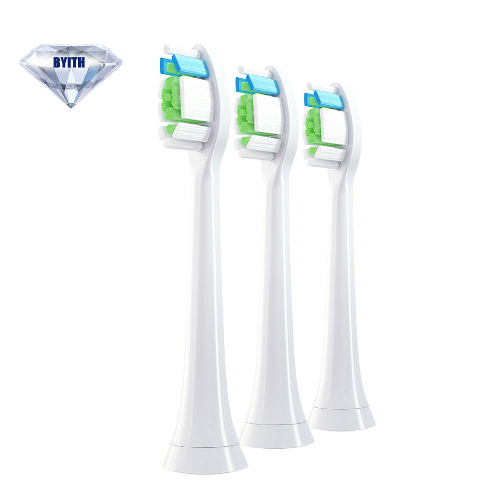 Adequado para Flying.Lips (PHILIP) Cabeça de escova de dentes elétrica diamante tipo branco brilhante adaptada a HX9362/