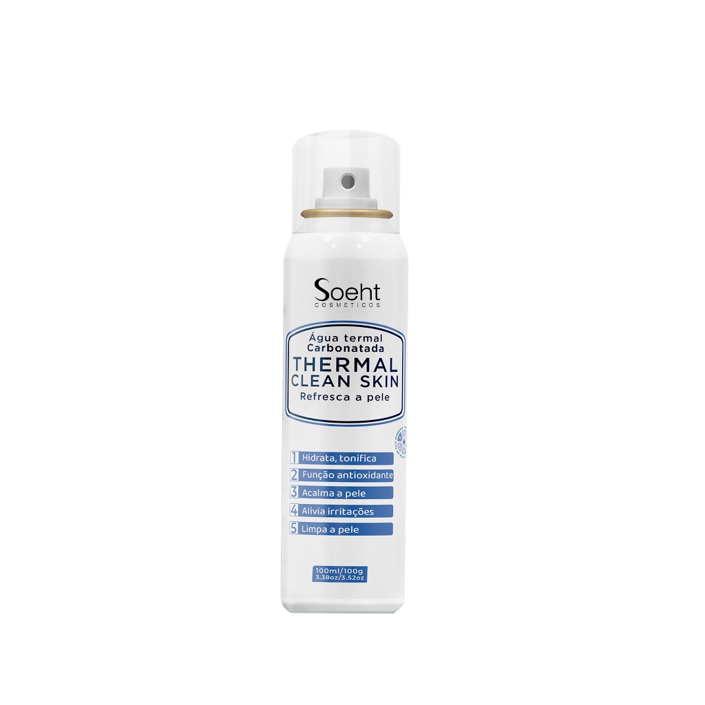 ÁGUA THERMAL  COM GÁS 100ml - THERMAL CLEAN SKIN
