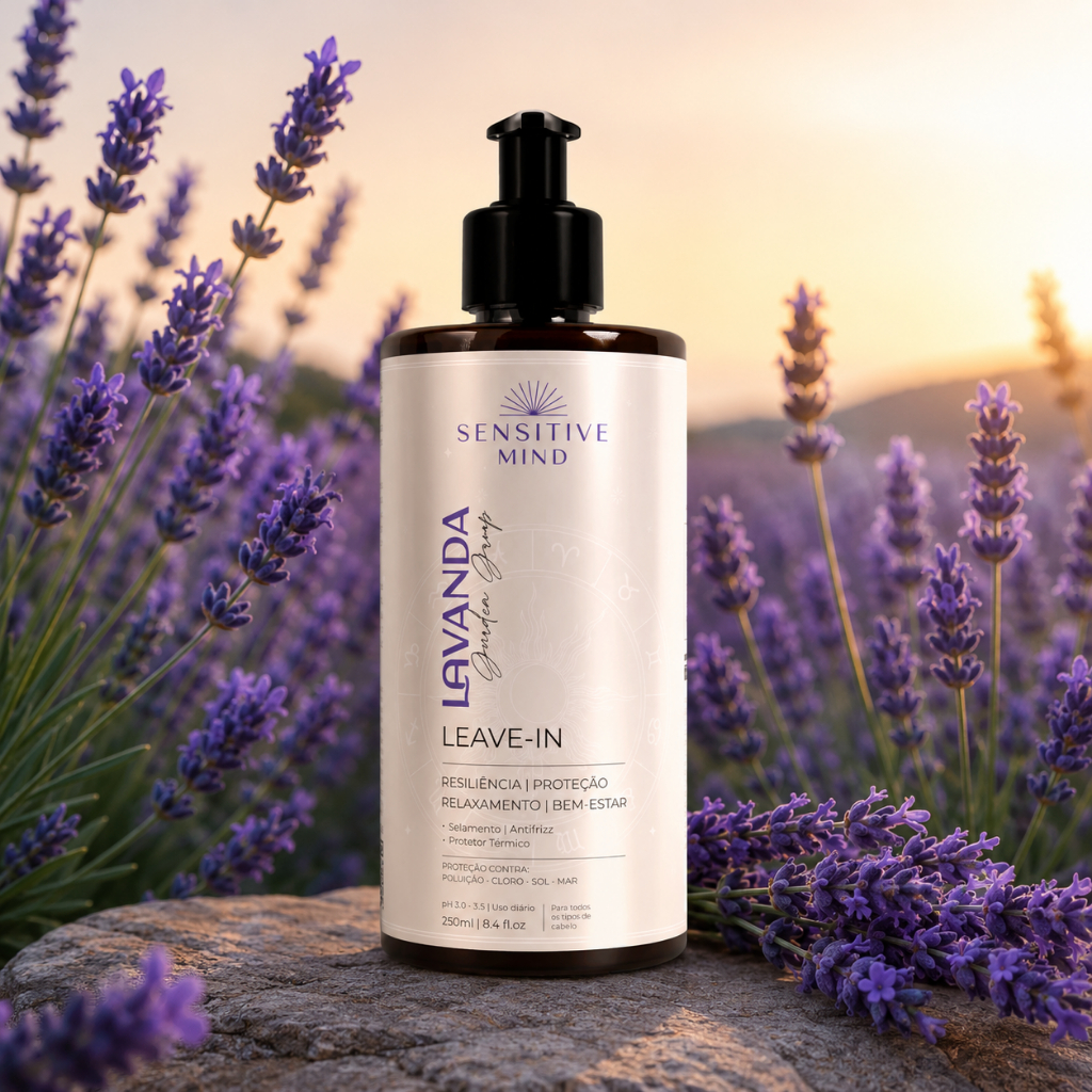 Leave-In Lavanda 250ml Anti Frizz Proteção Térmica Sensitive Mind