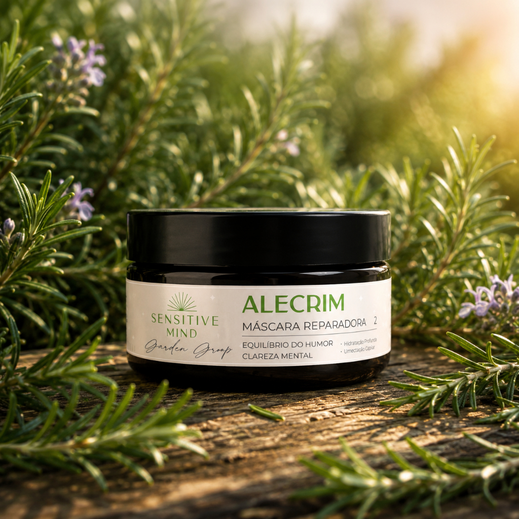 Máscara Capilar Alecrim Sensitive Mind 250g Hidratação Nutrição Reconstrução Tratamento Cabelo Fortalecedor