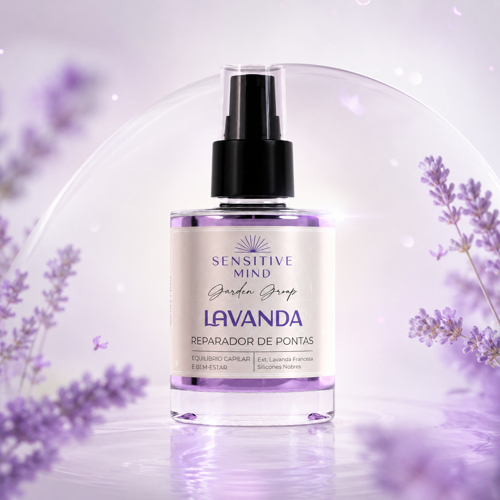 Sérum Capilar Lavanda 30ml Reparador de Pontas Anti Frizz Sensitive Mind