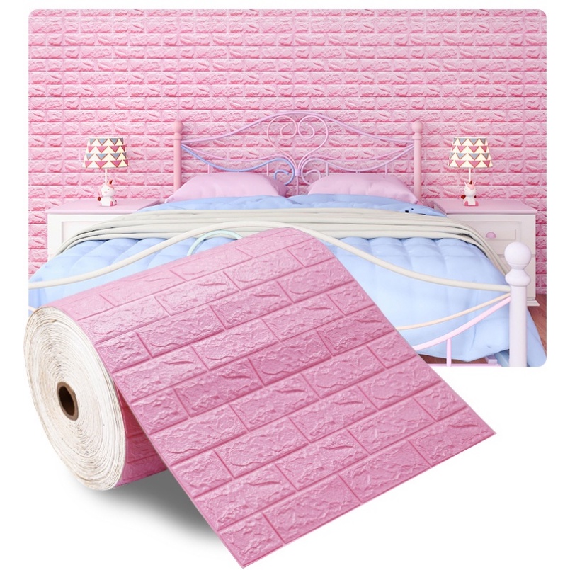 3D Ceiling Wall Stickers 3D Self-Adhesive Wallpaper Continuous Waterproof Brick Living Room Bedroom Children's Home Decoration
