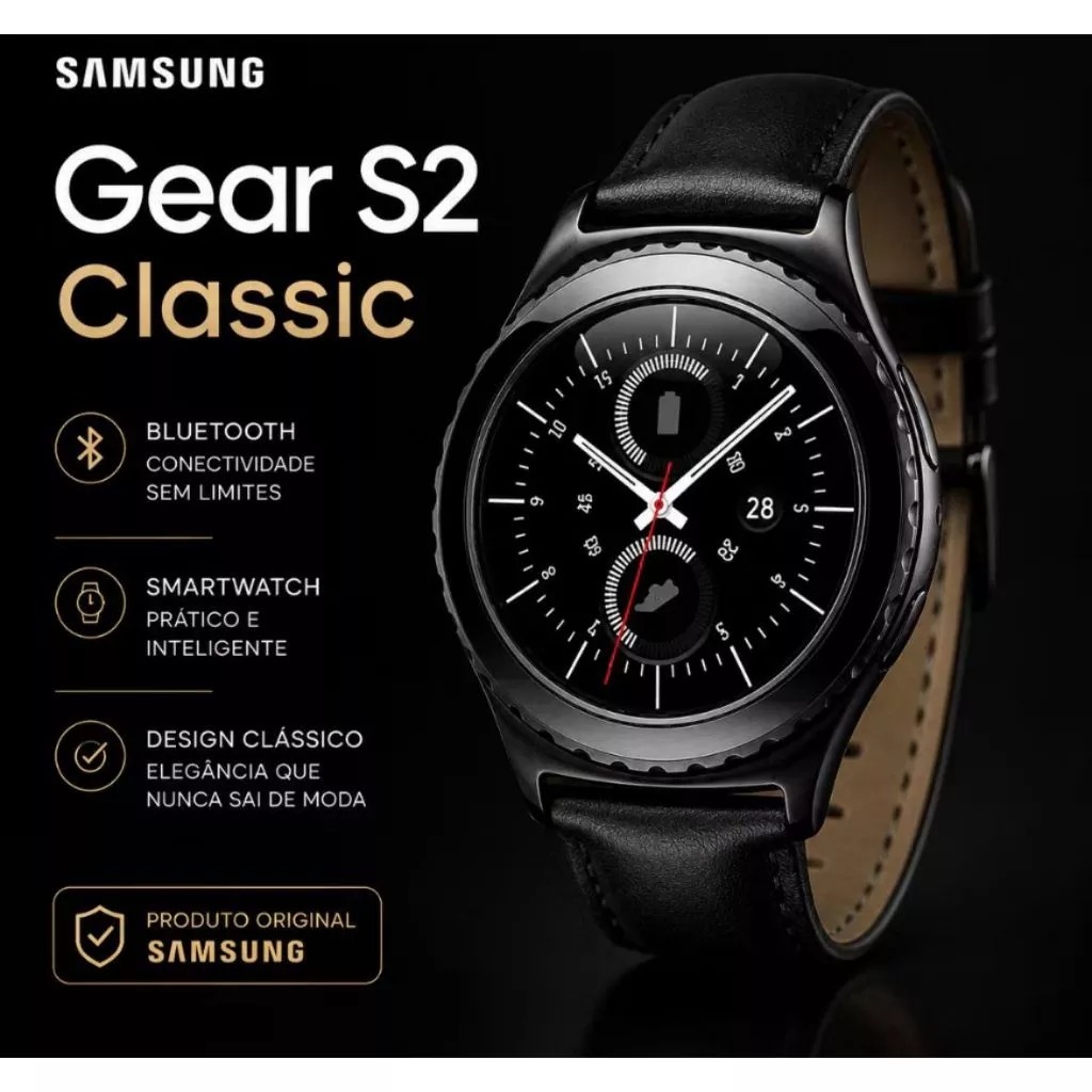 Smartwatch Samsung Gear S2 Classic Bluetooth Preto