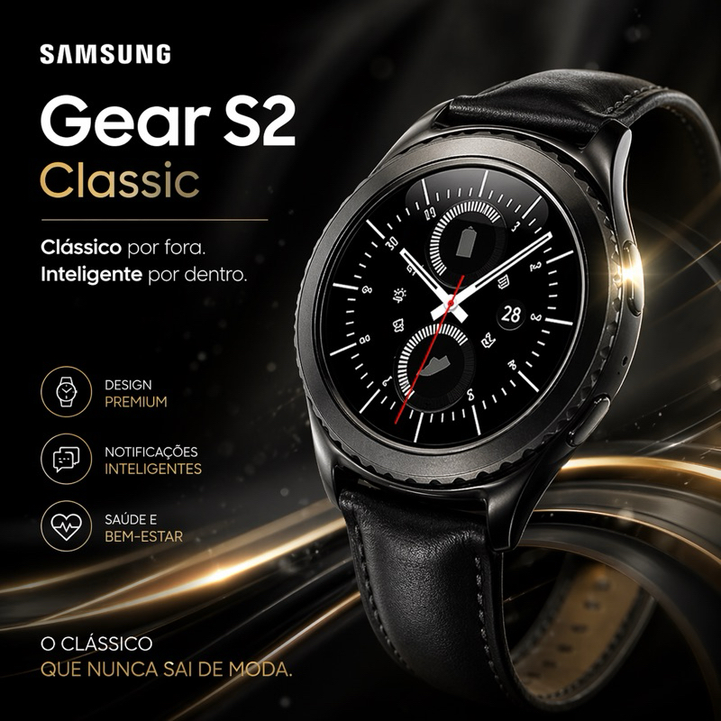 Smartwatch Samsung Gear S2 Classic Bluetooth Preto