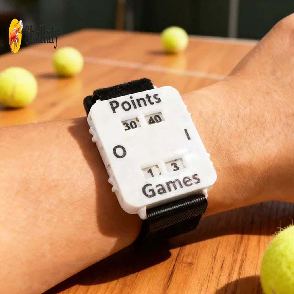 Tennis Scoring Device Tool Portable Score Counter Watch with Adjustable Wristband – Lightweight Sports Keeper for Pick