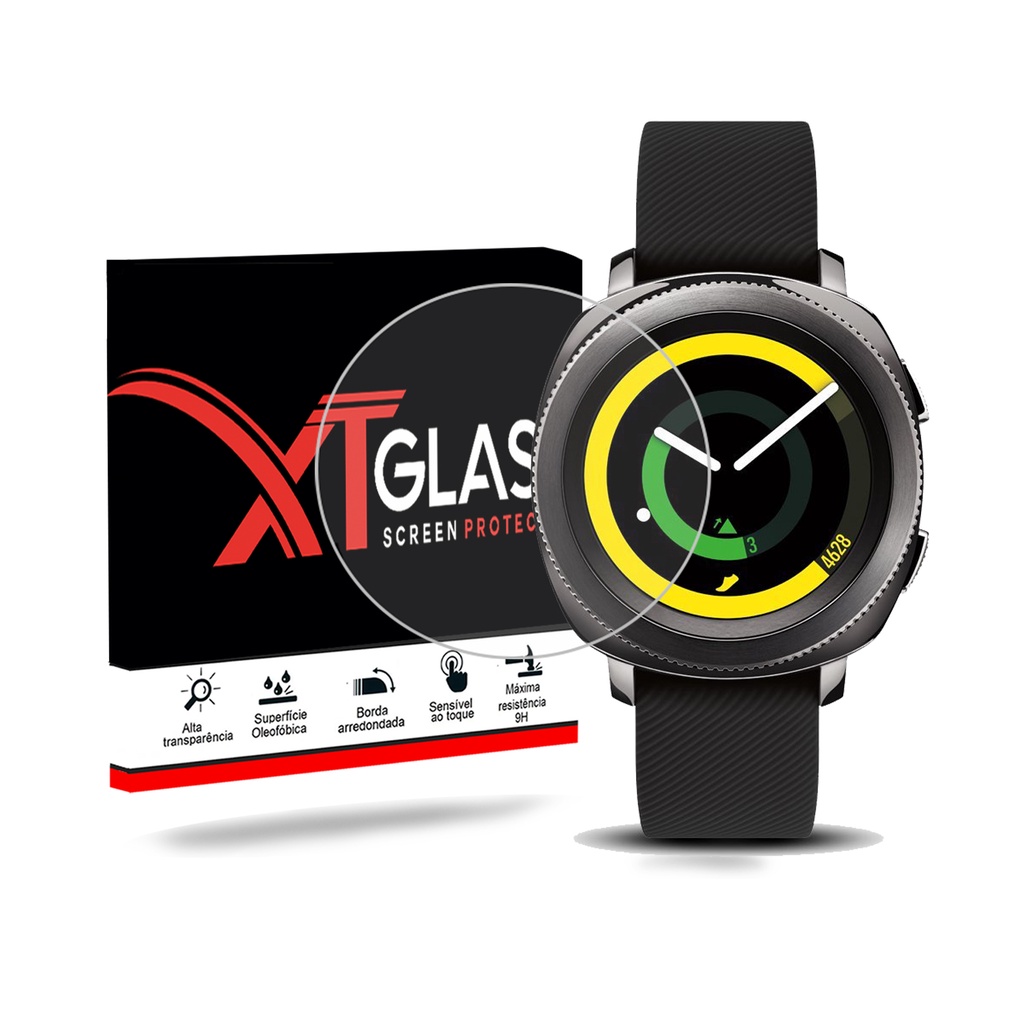 Pelicula de vidro temperado para Relogio samsung Gear Sport