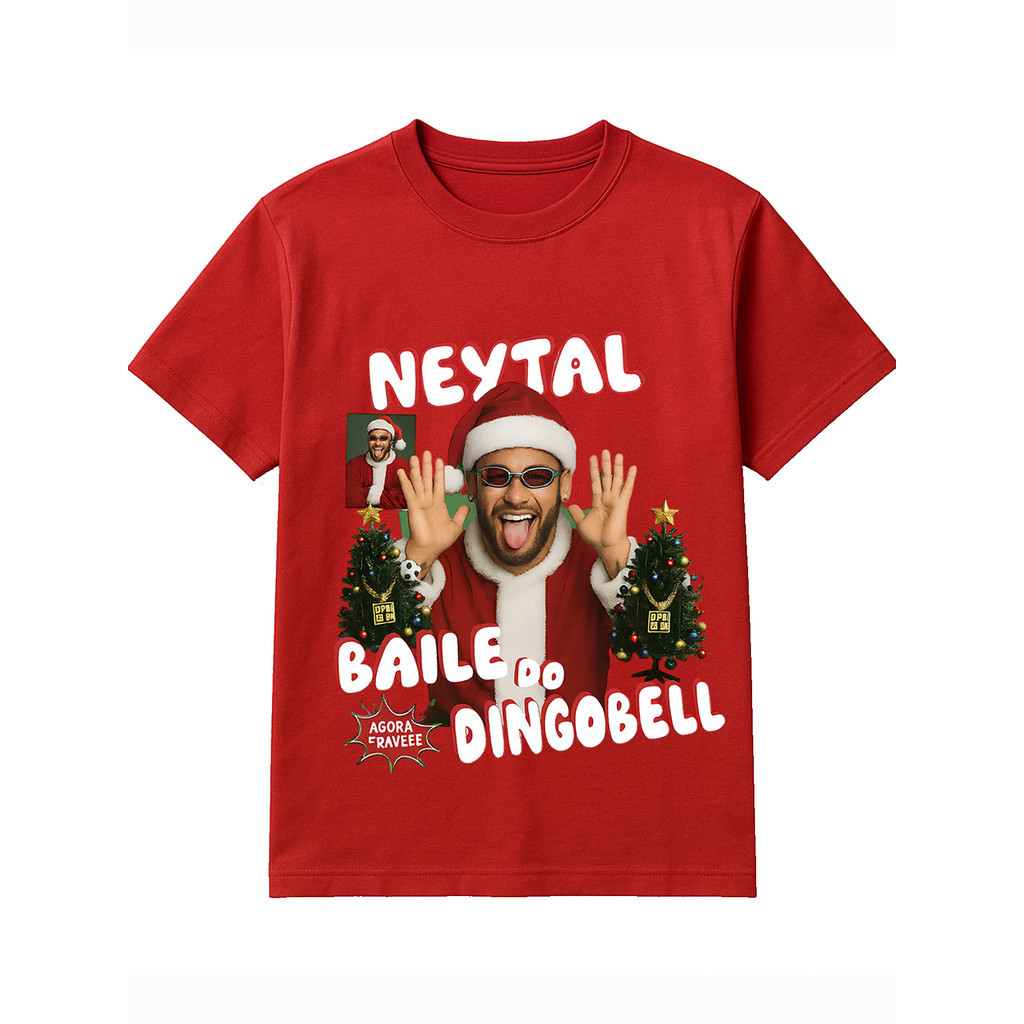 Camiseta Masculina Natal Estilosa Estampada Neytal Lançamento Camiseta 100% Algodão Plus Size - Asphalt Vibe