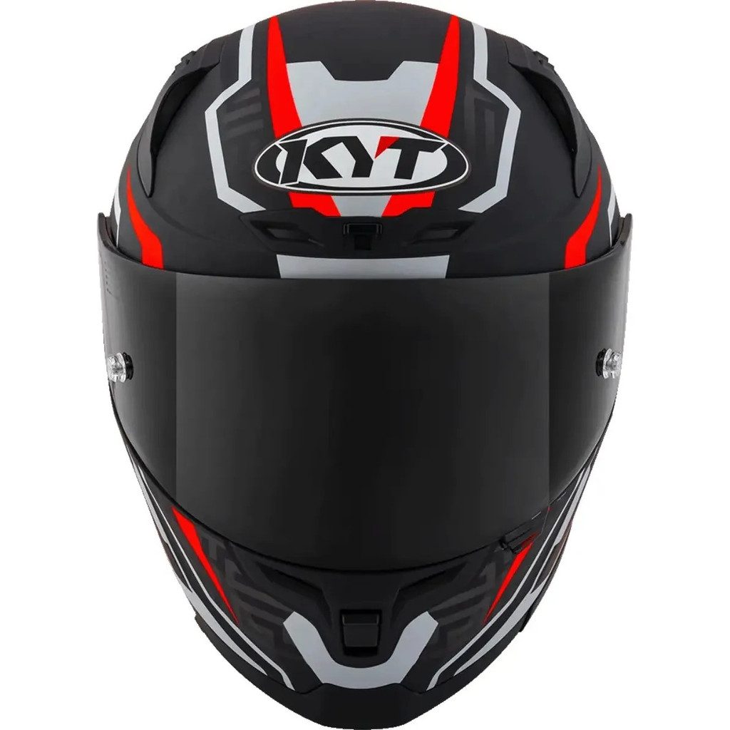 Capacete Kyt Striker 2v Asphalt - Preto/vermelho Fosco Tam.: 62