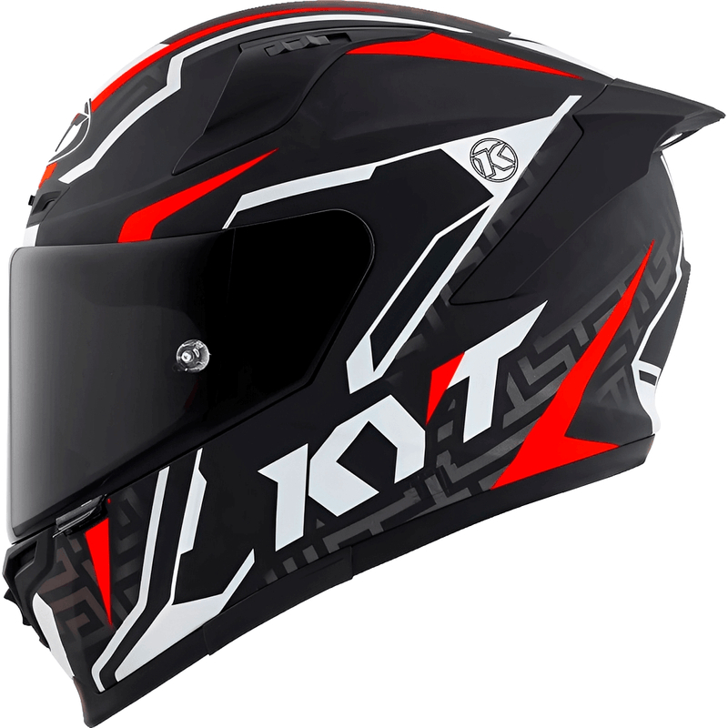 Capacete Original KYT Striker 2V Asphalt Preto Vermelho