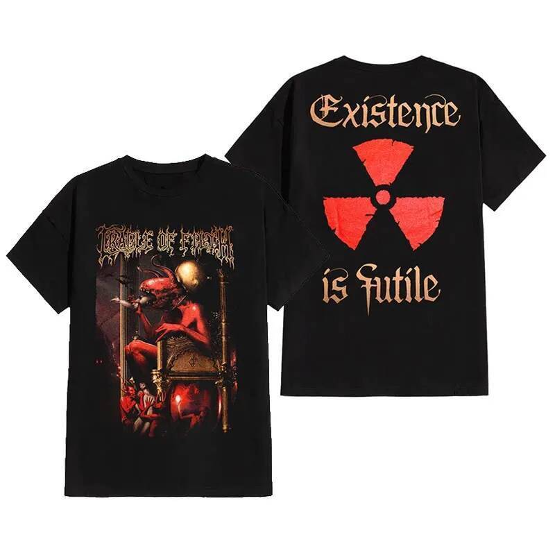 Cradle of Filth Emperor Band Extreme Gothic Black Metal Casual T-shirt Men's and Women's Luxury Band Brand