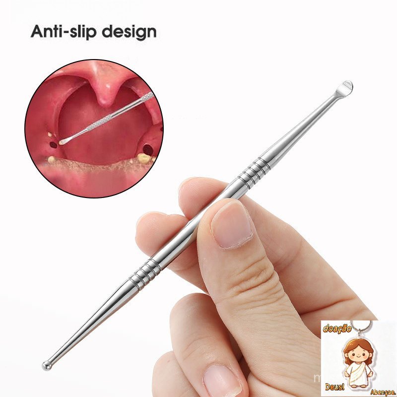 lovegoshopping.br 1pc Tonsil Stone & Ear Wax Remover Stainless Steel Tool Kit - Health Care, 60-100pcs BR