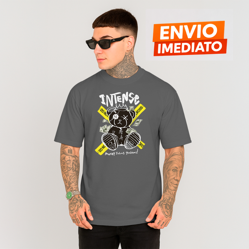 Camiseta Streetwear Intense - Edição Money Solves Problems