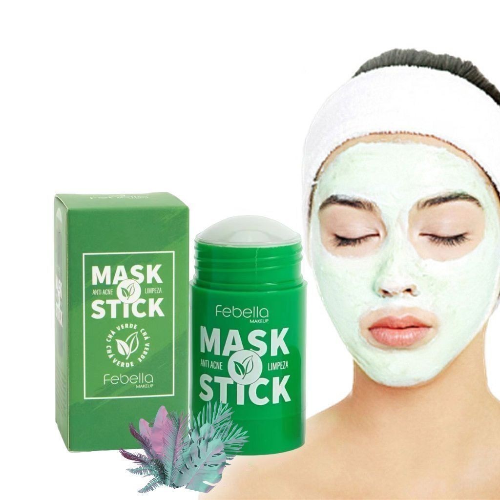 Máscara de Chá verde Removedor de Cravos Anti-acne Hidratante Beleza Pele Facial Clean - Face Clareador Mask Stick