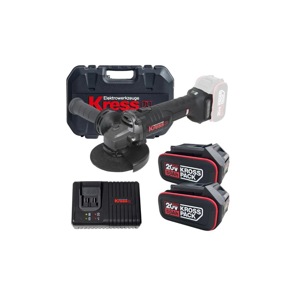 ESMERILHADEIRA ANGULAR BRUSHLESS KRESS Á BATERIA 5