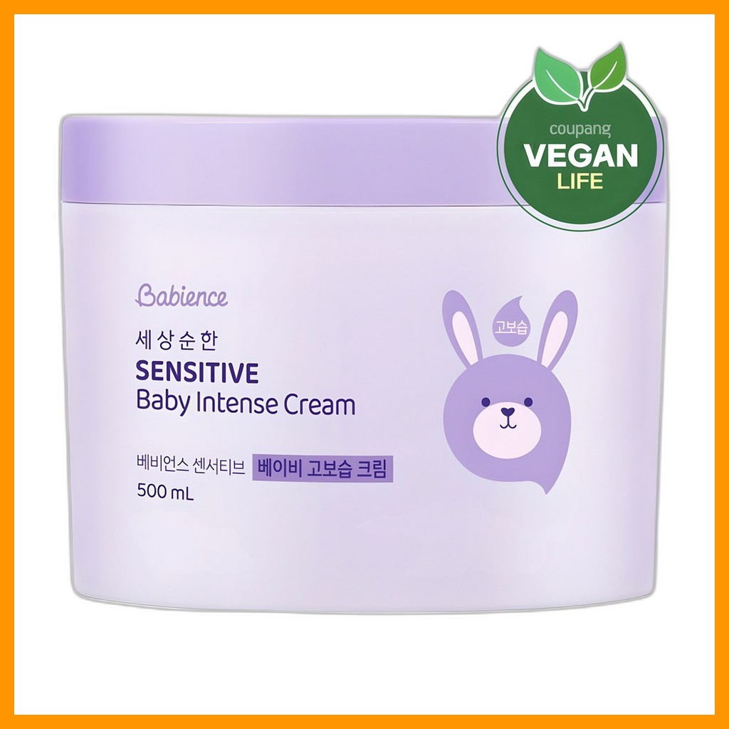 [Babiência] Creme Hidratante Intensivo Sensitive Baby , 500ml , 1 Unidade/Coreano Para Bebês/Umidade Intensiva Por hitan