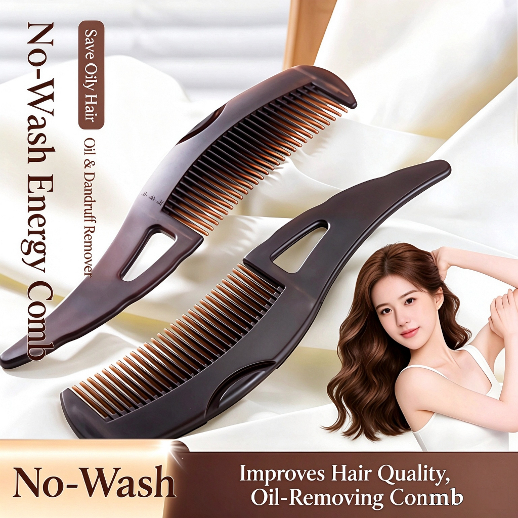 Comb 1/2 Hollow Dandruff Relief Comb Energy Comb Scalp Point Massage Reduce Dandruff Oil Head Comb Unisex